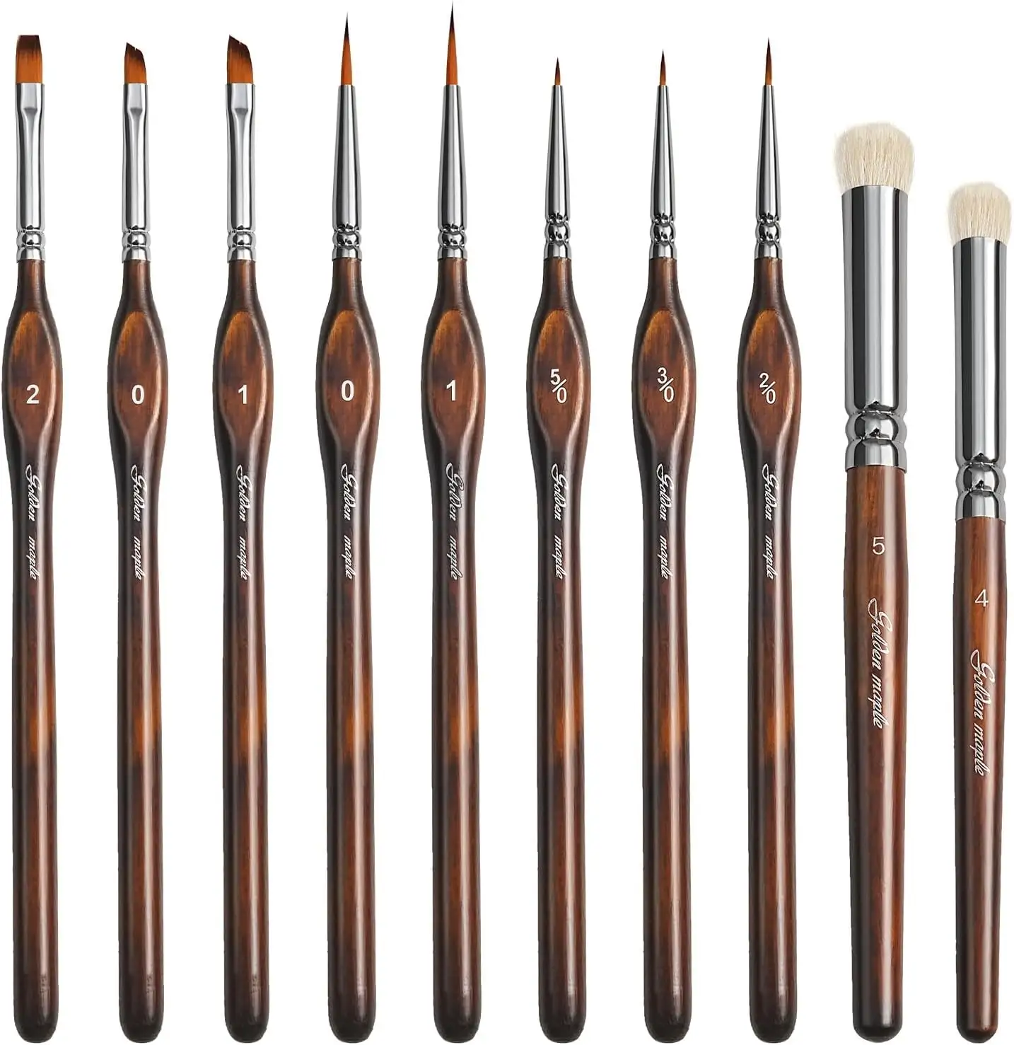 11 kích thước khác nhau sở thích nhỏ chi tiết tốt sơn bàn chải thiết lập drybrush thu nhỏ sơn bàn chải cho acrylics