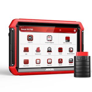 Ancel DS700-herramientas de diagnóstico profesional para coche, escáner OBD2 de codificación ECU, Sistema completo SRS, reinicio de aceite
