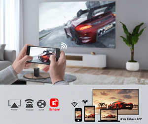 BYINTEK-miniproyector portátil P20, 4K, 3D, DLP, Pico, inteligente, Android, Wifi, móvil, con batería, cine en casa - Product Image 3