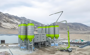 New Zoomlion Brand <strong>Concrete</strong> Batching <strong>Plants</strong> HZS120R Cement Mixing <strong>Plant</strong>