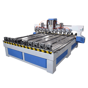 Enrutador Cnc de talla de madera de 4 ejes altamente productivo con cabezales giratorios múltiples Máquina enrutadora Cnc de 10 husillos - Product Image 2