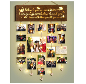 Phát sáng ánh sáng khung hình tốt nghiệp thạc sĩ GRAD mát mẻ trường trung học Quà tặng tốt nghiệp - Product Image 1