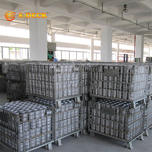 <span class=keywords><strong>Cage</strong></span> d'empilage en treillis métallique pliable galvanisé pour entrepôt - Product Image 6