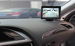 Monitor de pantalla Digital TFT de 4,3 pulgadas OEM de fábrica con 1 Conector RCA de entrada de cámara 12V para sistema de monitoreo de ayuda de marcha atrás de coche