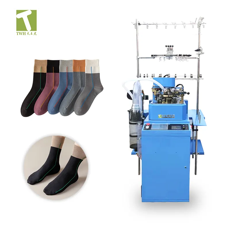 Máquina para hacer calcetines de alta calidad TWH computarizada 3,5/3,75 máquina para tejer calcetines de doble uso
