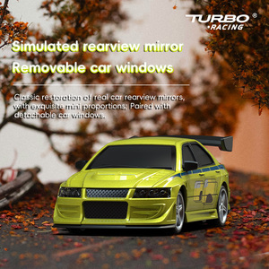 2025 חדש Turboracing C76-LE 1:76 בקנה מידה של מכונית ריסוס מלאכותי ציור מלאכותי הוביל אורות מנוע מהירות גבוהה ו-p21 מרחוק