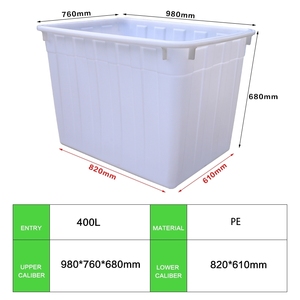 400L Cheaper Price Light Weight Rectangular <strong>Nesting</strong> Poly Water Storage Tank With Hole for a Hose - Product Image 2