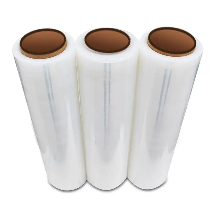 LLDPE Pallet Wrapping Film Plastic Polyethylene Film Pallet Transparente Plastic Lldpe Wrap Strech Film Factory preço