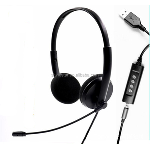 Cheapest USB Headphone with MIC /volume Control/mute <strong>Function</strong> and QD Cord for Voip <strong>System</strong>, PC, Mobile Phone - Product Image 4
