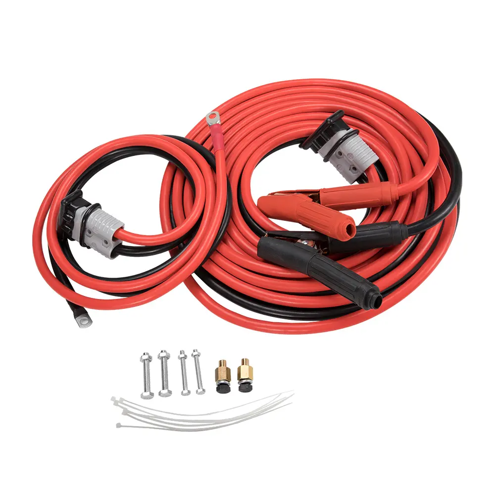 30FT 1 Gauge 1500A w/Quick Connect Plugs for Truck SUV Booster Jumper Cables