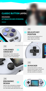 SF2000 oyun konsolu için kablosuz oyun Gamepad anahtarı kontrolü desteği 2.4G kablosuz oyun el Gamepad desteği TP/1 1-6 adet - Product Image 4
