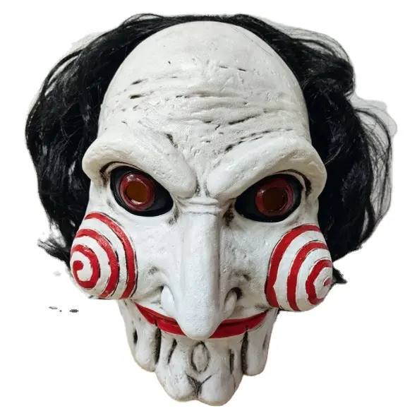 Máscara de Halloween Artesanía de látex Sierra eléctrica Hombre Fantasma Cara Terror Máscara Sierra eléctrica Película de terror Tema Bola