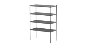 多機能ソリッドストレージラックカスタム4層金属収納ラック棚 - Product Image 2