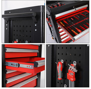 13 çekmeceli takım dolabı arabası yan kapı tekeri ve yan tepsi - Product Image 6