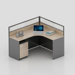 Mesa de Trabajo personalizada para ordenador, escritorio de oficina con cajones, estilo moderno de alta gama, para 4/6/8/10 personas, nuevo diseño - Product Image 4