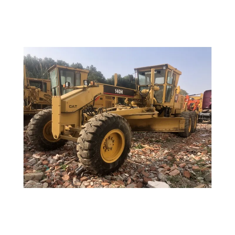 Comprar motoniveladora de segunda mão Caterpillar cat140H Grader liso e forte cat140 Grader usado na venda quente em shanghai