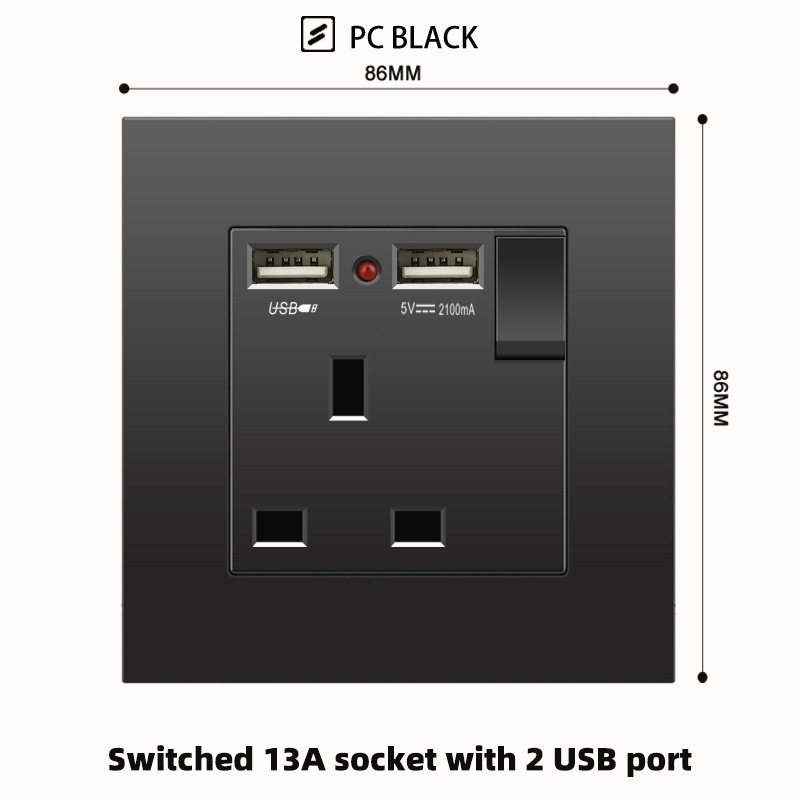 Toma USB 13A