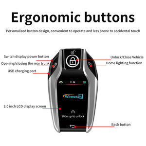 Latest Smart <strong>Key</strong> LCD Screen Display <strong>Key</strong> Universal Modified for <strong>BMW</strong> Touch Screen Car <strong>Keys</strong> Keyless Entry Auto Lock - Product Image 3