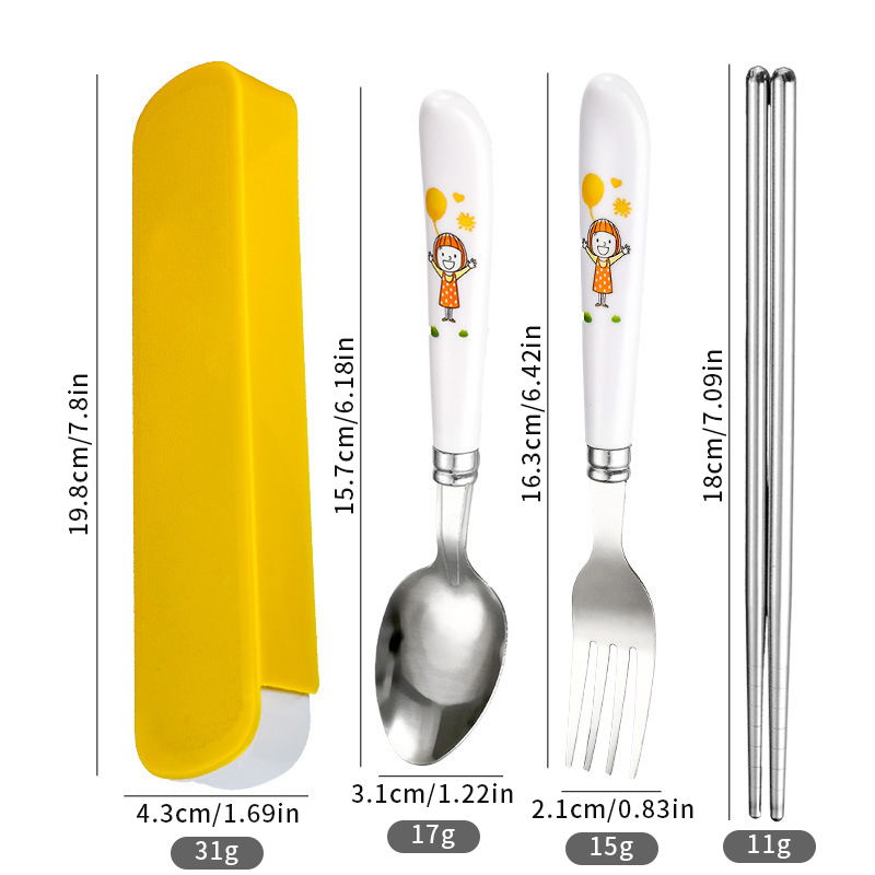 Ensemble de baguettes fourchette et cuillère à motif Big Sister