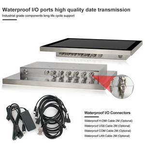 Industrieller 19-Zoll-RS232-All-In-One-Computer mit eingebetteter/Wand montage IP69k Wasserdichter i5-CPU-kapazitiver Touchpanel-PC - Product Image 2