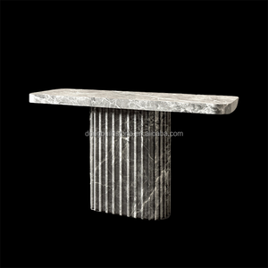 Dougbuild đá cá tính tùy chỉnh thiết kế flutted chân cơ sở hiện đại phong cách grey đá Philippines đá cẩm thạch bảng - Product Image 3