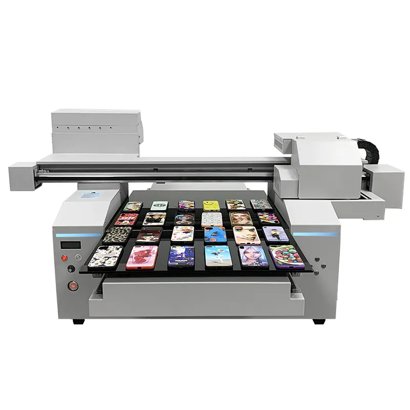 Impresora UV plana automática de alta velocidad, imagen personalizada a todo color y etiqueta/impresora de tarjetas, nueva condición ampliamente utilizada
