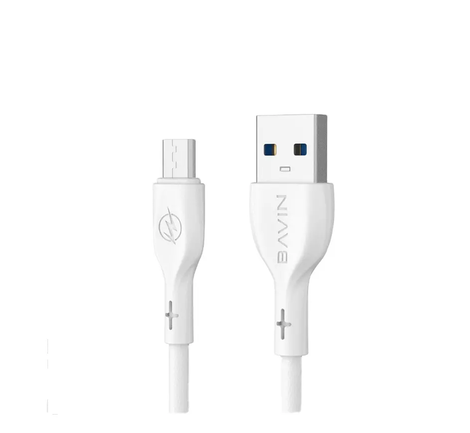 BAVIN оптовая цена Micro USB Type-C Qualcomm QC3.0 5V 2.4A 12W мобильный телефон кабель для быстрой зарядки данных CB222