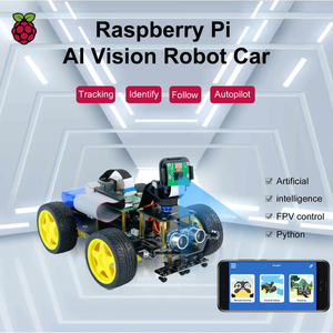 Заводская поставка Raspbot AI Vision робот-автомобиль для Raspberry Pi 4b FPV комплект камеры в комплекте - Product Image 2