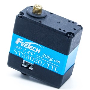 20kg 360 Degree Metal Gear Magnetic <strong>Encoder</strong> Double Shaft TTL Serial Bus Robot Servo Smart Servo <strong>With</strong> 25T for RC Robot STS3020 - Product Image 1
