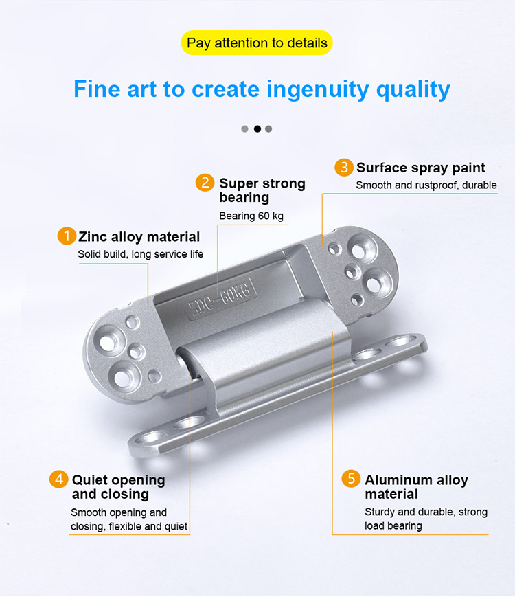Popular Minimalist Door Hinge 110*31mm Heavy Duty Door Hinge In Door