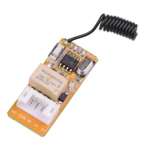 3,5 V 5V 9V 12V Mini-Relais Drahtloser Fernbedienung schalter Für LED-Lampe 315/ 433 MHz Mikro empfänger mit Box und schwarzem Sender - Product Image 5