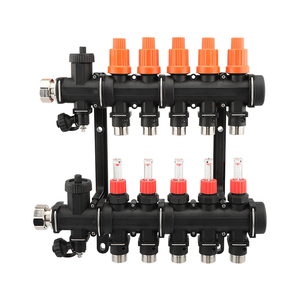 Válvula de parada de función manual y medidor de flujo para controlador de temperatura del colector de calefacción de suelo de agua para aplicación de habitación o Hotel - Product Image 2