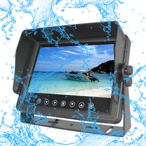 Monitor impermeable IP69K para autobús de camión, pantalla dividida de 4 canales, Monitor de sistema de cámara AHD - Product Image 1