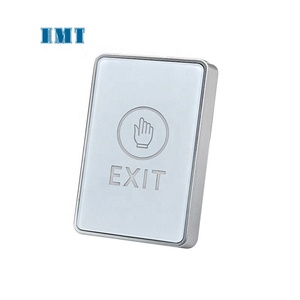 Mini pulsante di uscita della porta in plastica bianca per il controllo degli accessi forma lunga 12V Touch exit pulsante appartamento interruttore di rilascio usato - Product Image 6