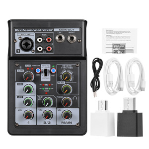 Sistema de consola mezcladora estéreo Digital BT de 3 canales, efecto de escena DSP, función OTG, mezclador de entrada XLR RCA, mezcladores de tarjetas de sonido de Audio - Product Image 5