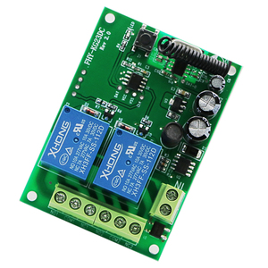 สวิตช์ประตูไฟฟ้าอเนกประสงค์433MHz รีโมทคอนโทรลไร้สายเครื่องส่งสัญญาณพลาสติก2ช่อง DC 12V/24V/36V/48V - Product Image 2