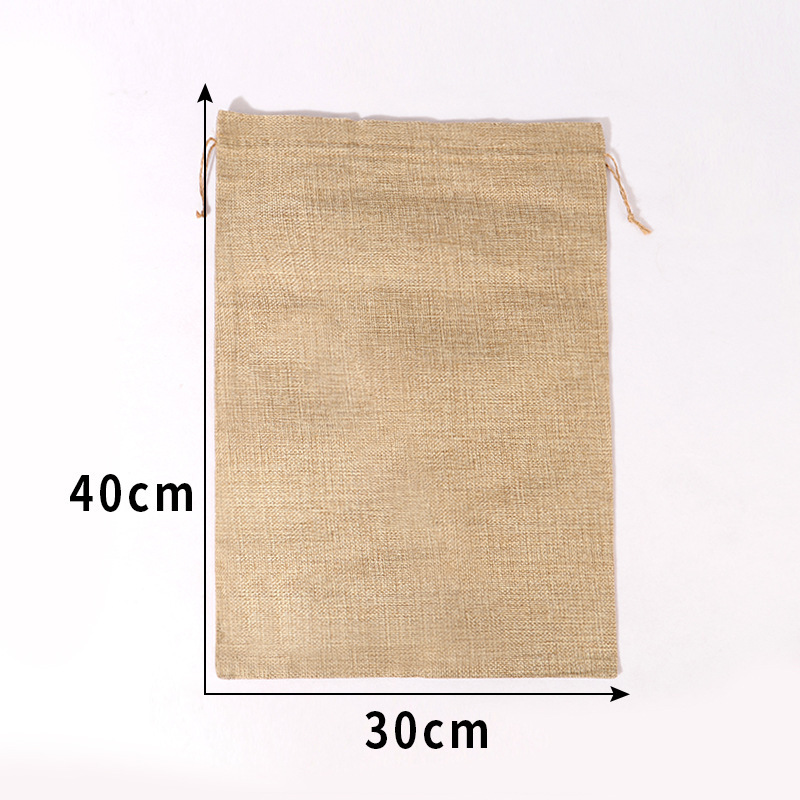Sac en chanvre style corde de chanvre 3040cm-couleur chanvre originale