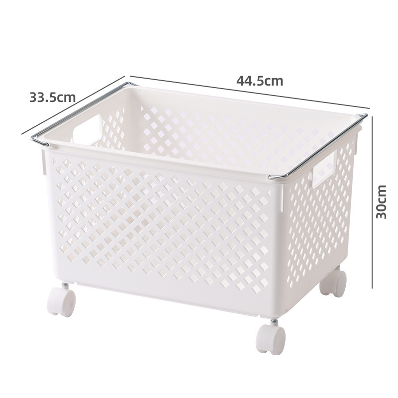 Medium size 44.5*34.6*30 with wheels, white