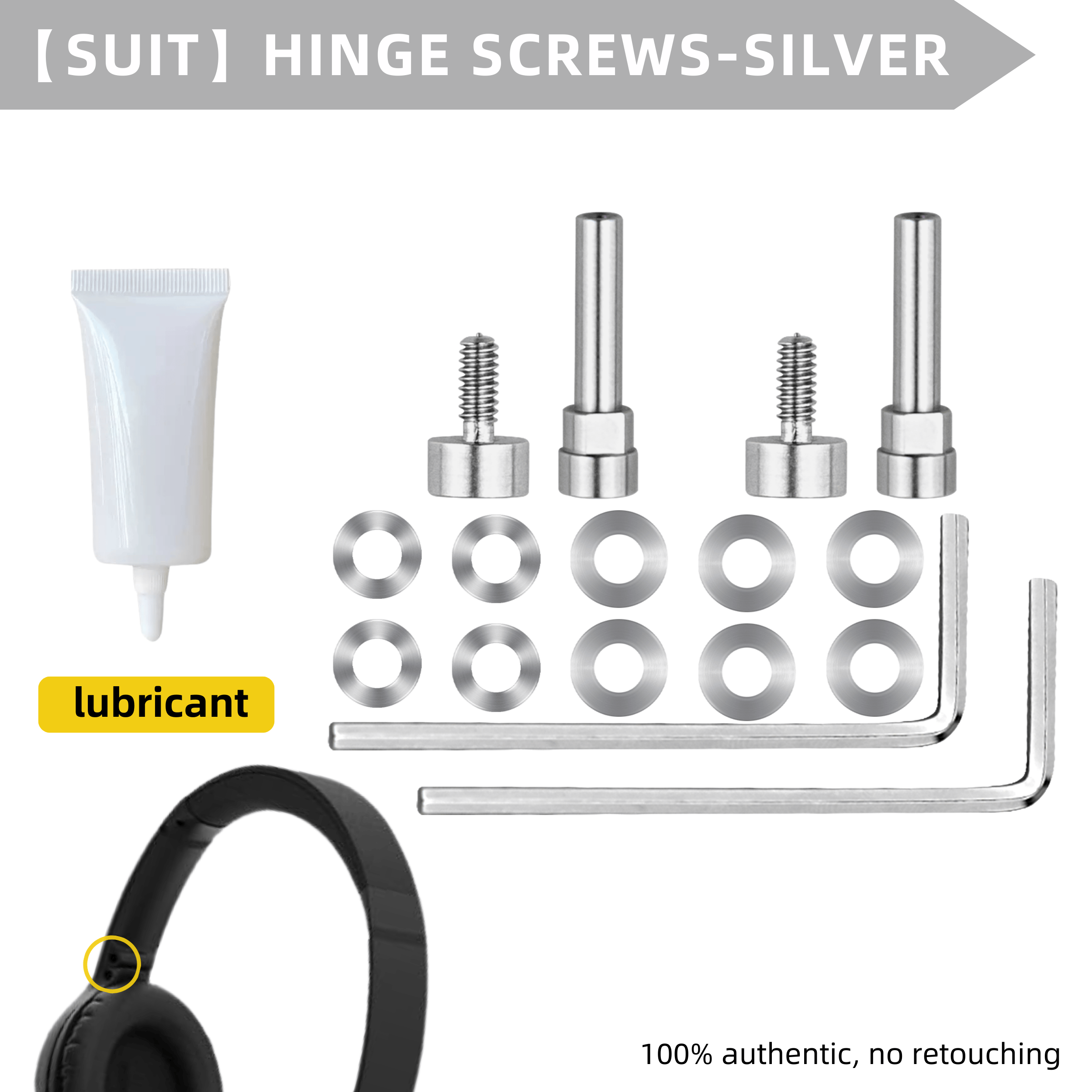Vis à charnière SUIT-argent