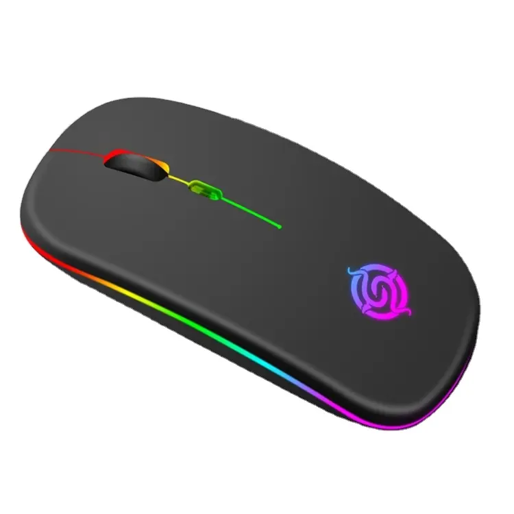 Aksesori Komputer Ular K Terlaris BM110 RGB Efek Pencahayaan Mouse Nirkabel