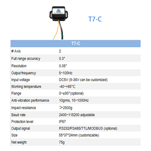 GERINGECOST RS232 RS485 RS422 TTL DIGITALER UPDAT Doppel-ACHS INKLINATIONSSENSOR - Product Image 3
