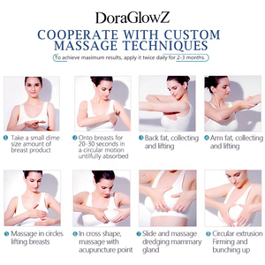 Creme do realce do peito Melhore a firmeza flácida Sexy Promova o cuidado secundário do peito do colagénio do desenvolvimento - Product Image 4