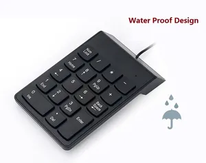 Teclado numérico USB con cable Mini teclado numérico Delgado Teclado digital 18 teclas para computadora portátil PC Notebook de escritorio y más - Product Image 5