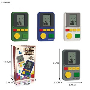最新热卖手持屏幕游戏多游戏关卡儿童拼图教育玩具俄罗斯积木游戏机批发 - Product Image 4