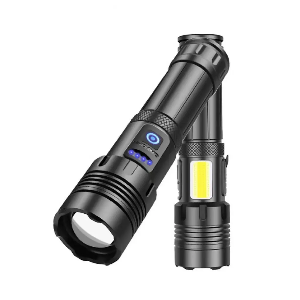 Đèn Pin COB Ánh Sáng Mạnh Đèn Pin Sạc LED Đa Năng Ngoài Trời Sạc Phóng To P70