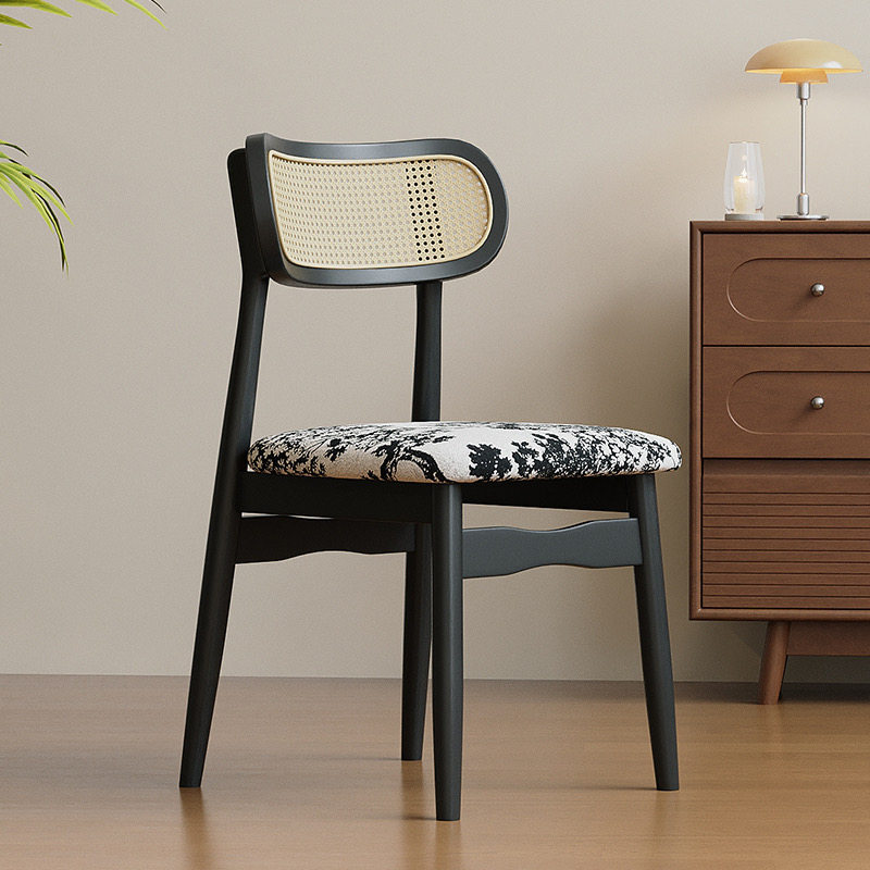 Black wooden frame-bayberry branch cloth