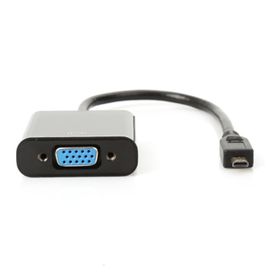 Adaptador MICRO HDMI a VGA, cable de conversión de vídeo de cámara, entrada micro hdmi/salida VGA