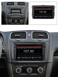Controle de voz para carro 2 + 32gb, android 11, 4 núcleos, controle de voz para vw/golf/polo/tiguan/passat/b7/b6/seat/leon/skoda/octavia 2din, stereo