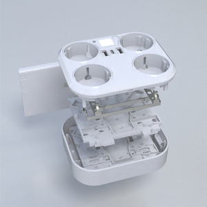 Ciabatta con presa USB a 4 vie a presa multipla con 3 USB 7-in-1 presa adattatore piastra a parete presa a spina multipla per la casa - Product Image 6