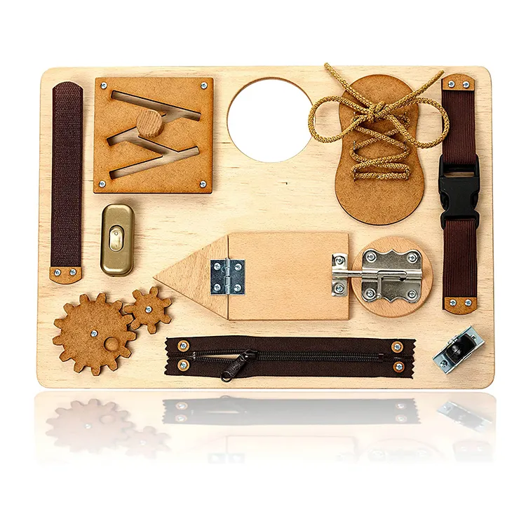 Tablero de juegos montessori de madera natural para niños, tablero de juegos personalizado, spielzeug holz, montessori, oyuncak